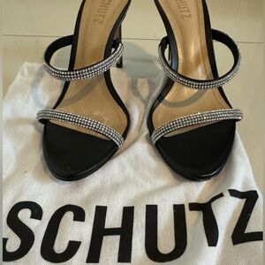 🔥gorg, Schutz leather crystal sandals! Never worn